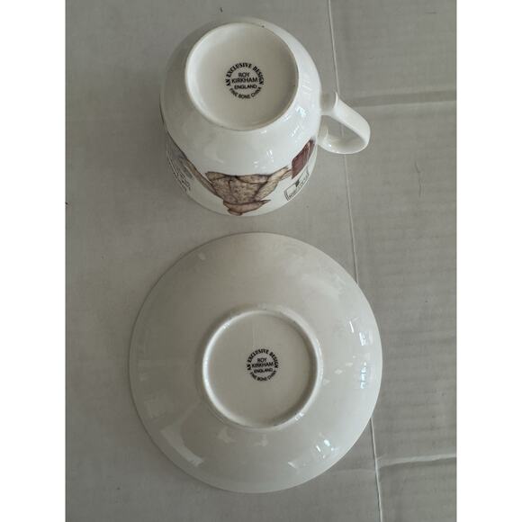 Roy Kirkham English Fine Bone China Lost Bear Cup & Saucer - Picture 8 of 9